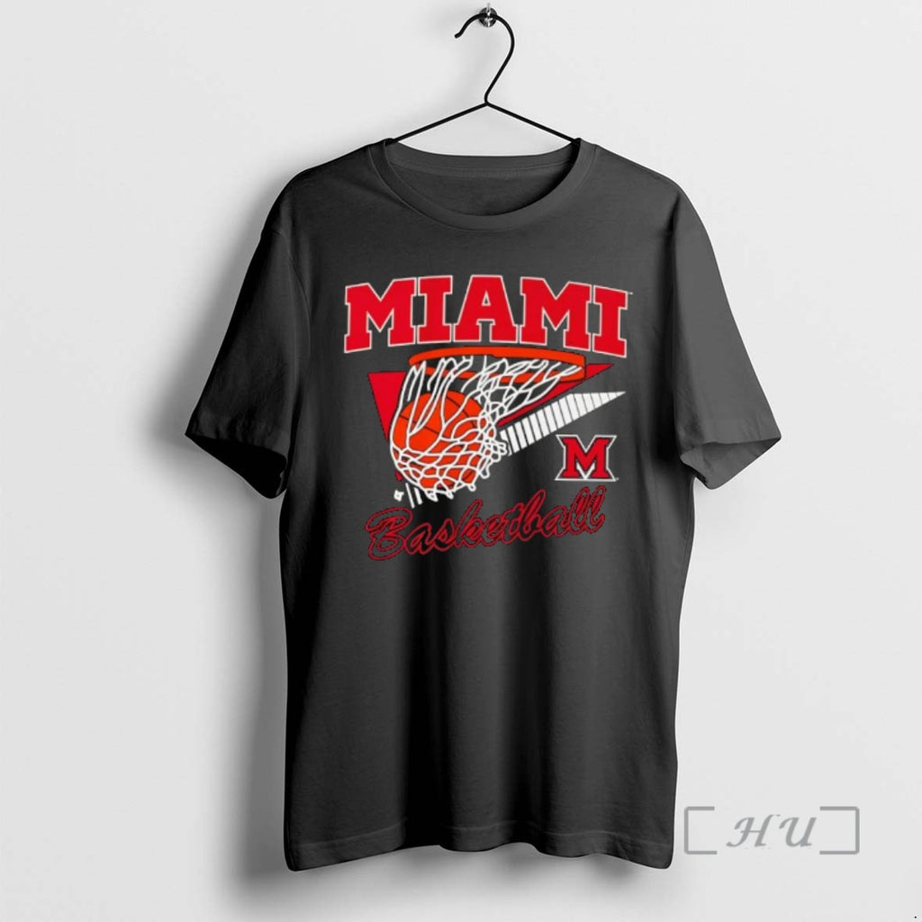 Officials Miami Basketball Net Goal Sports Retro Graphic