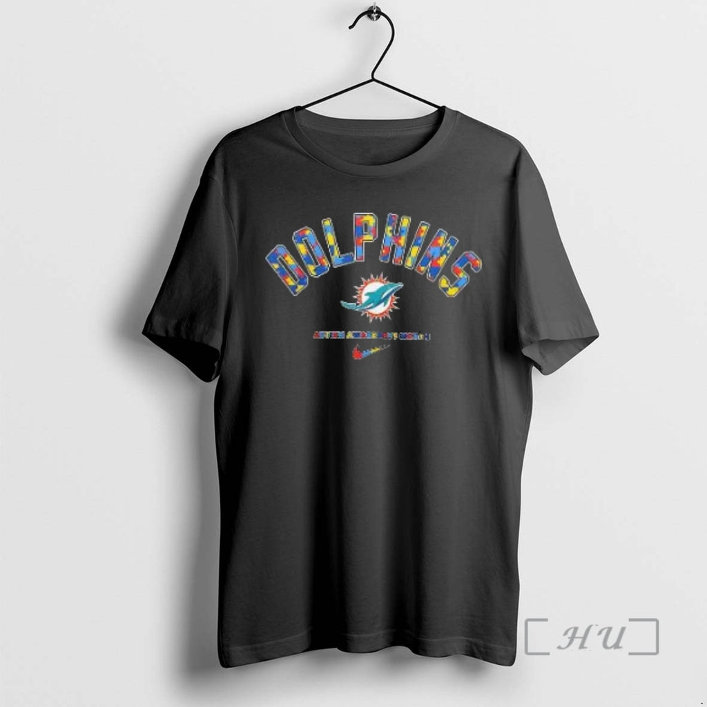 Officials Miami Dolphins Autism Awareness Month They Not Like Us 3d Premium T Shirts Sweater
