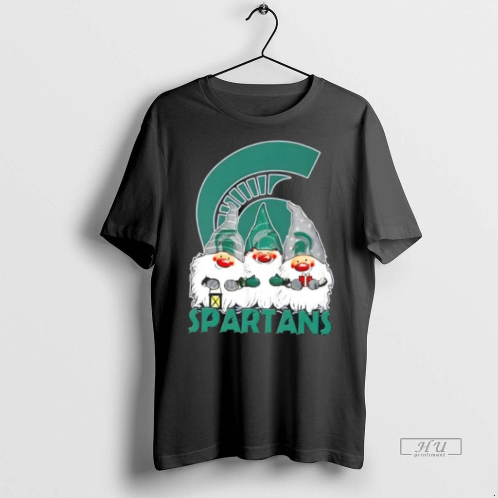 Officials Michigan State Spartans X Gnomes Xmas Christmas Premium Tee Shirt Sweater