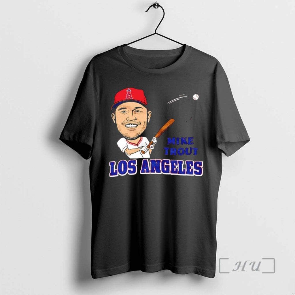 Officials Mike Trout Los Angeles Angels Superstar Caricature