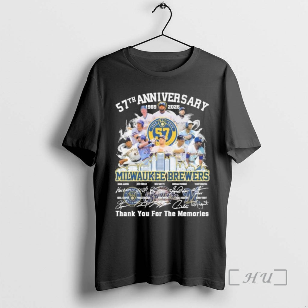 Officials Milwaukee Brewers 57th Anniversary 1969 2026 Signatures