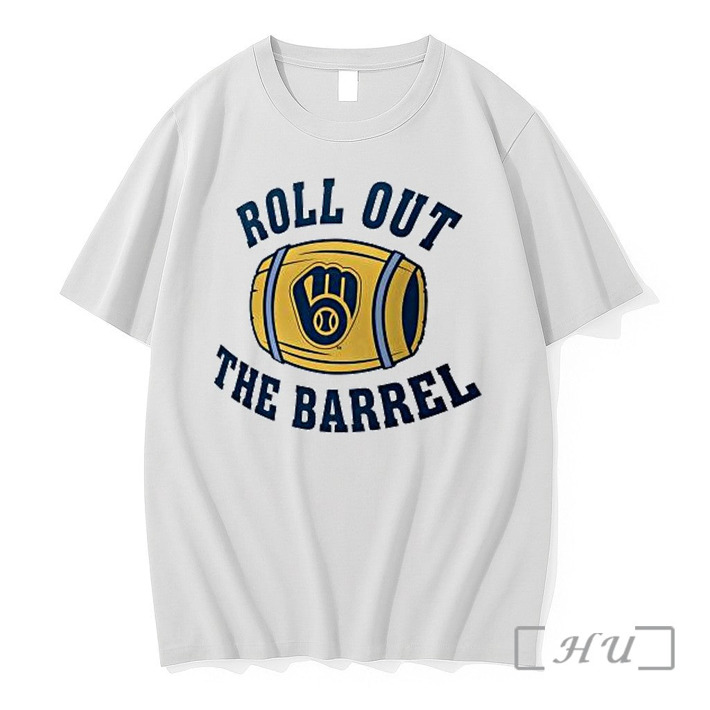 Officials Milwaukee Brewers Roll Out The Barrel Baseball Team Mlb Unisex , , , Long Sleeve Tee