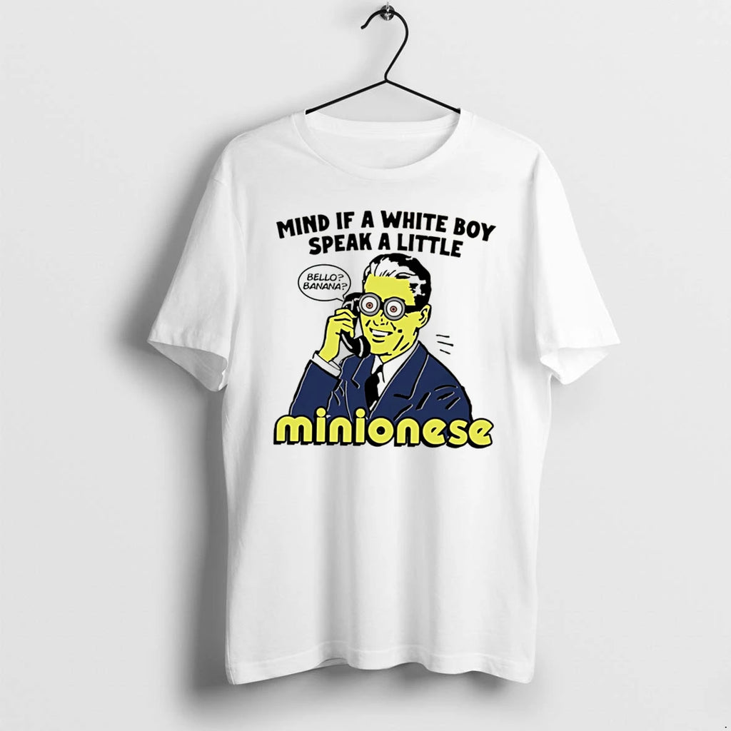 Officials Mind If A White Boy Speak A Little Minionese Tee Premium T Shirt