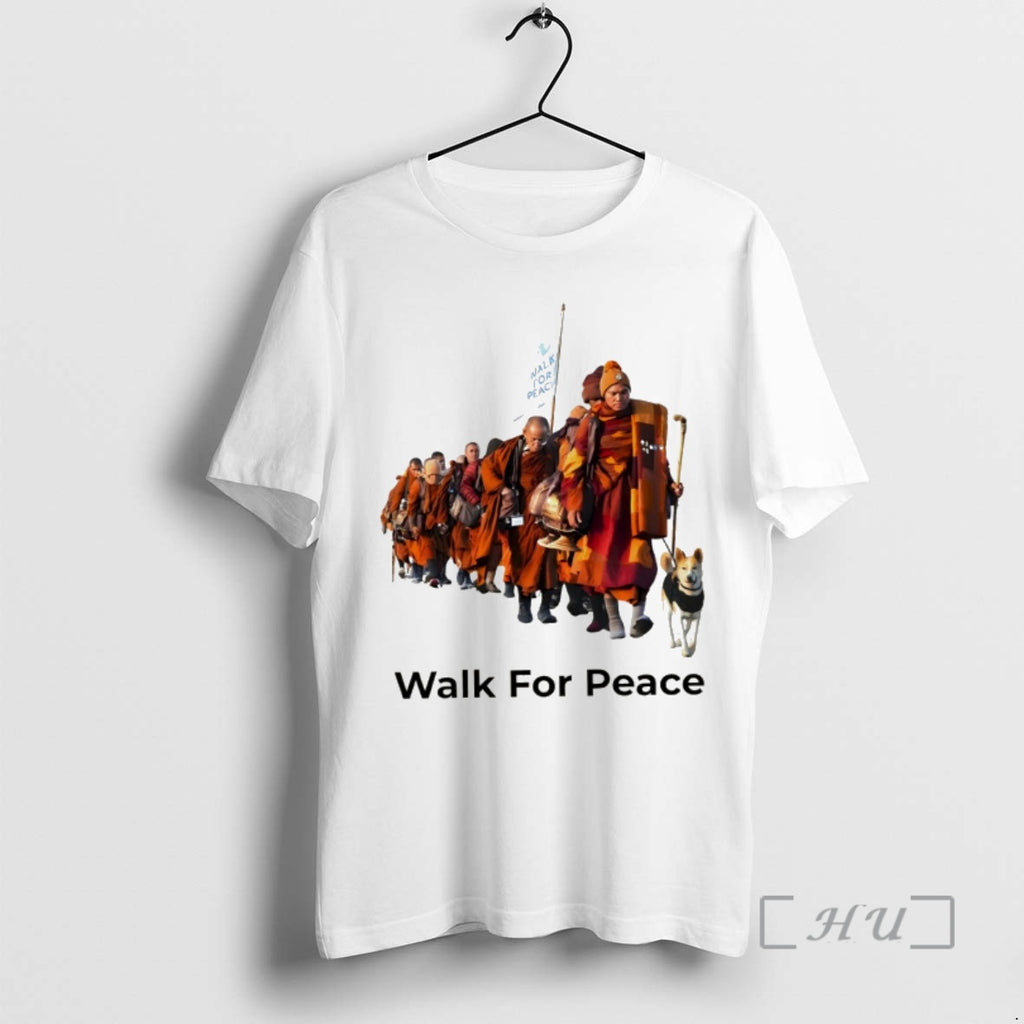 Officials Mindfulness Quote Walk For Peace Monk Vintage