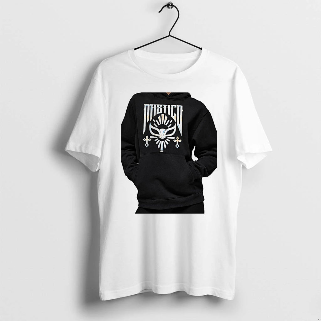 Officials Mistico Aew Lucha Libre Mask Emblem Premium T Shirt