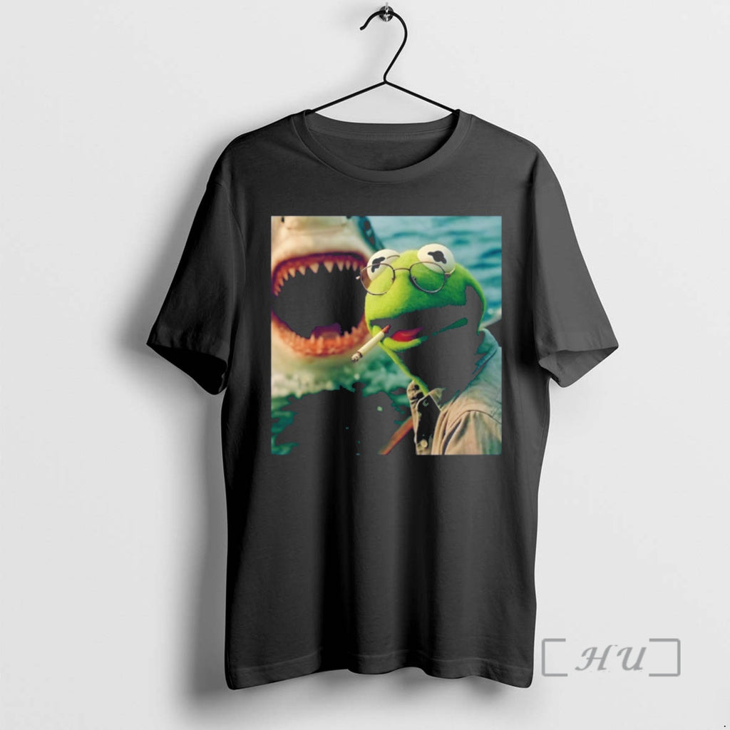 Officials Muppet Smoking Frog Meme Shark Attack Parody Photo