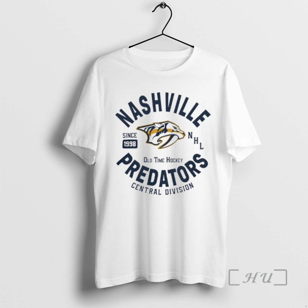 Officials Nashville Predators Old Time Hockey Nhl Since 1998 Centrak Division Premium T Shirts Sweater
