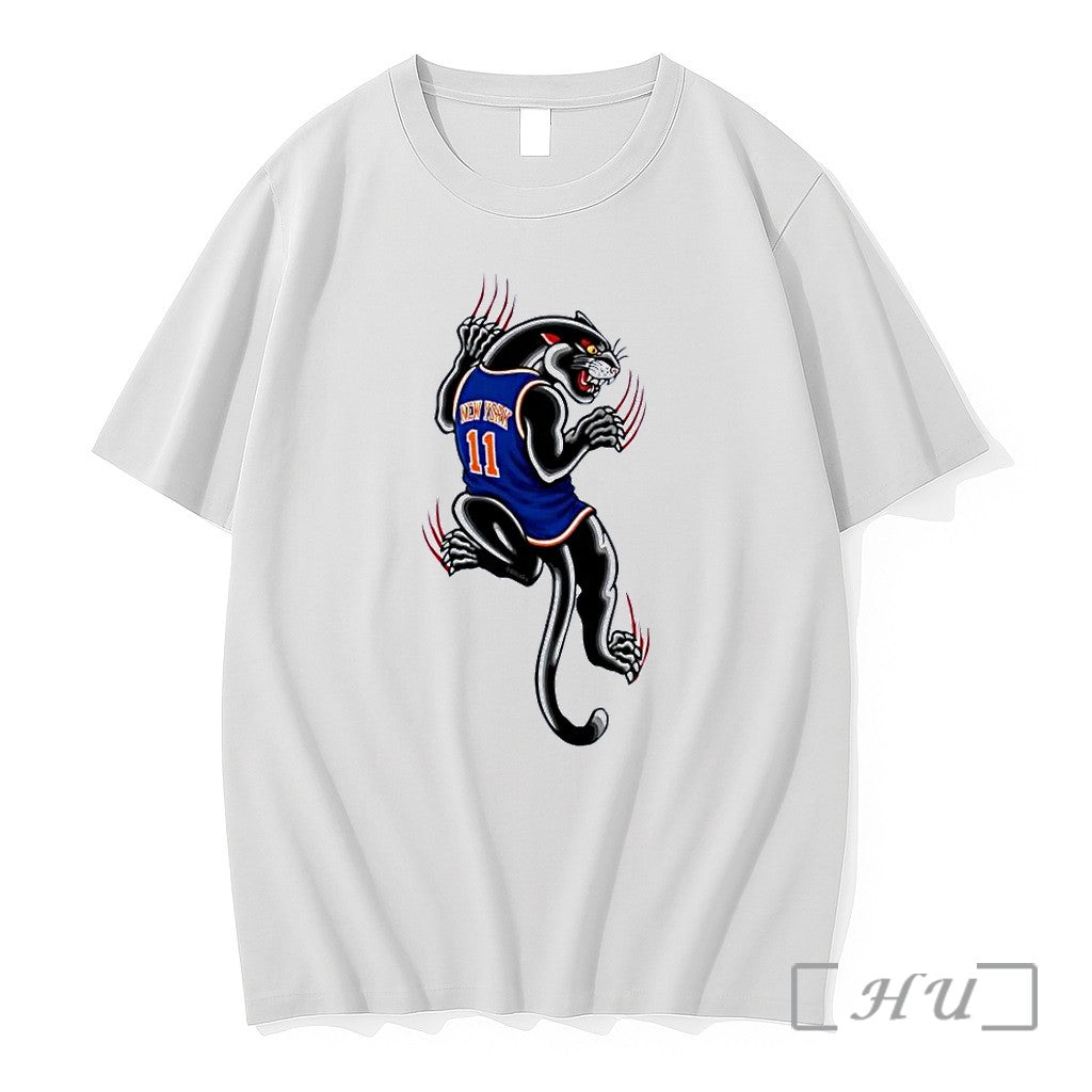 Officials New York 11 Panther Clawing Back Sports White Unisex , , , Long Sleeve Tee