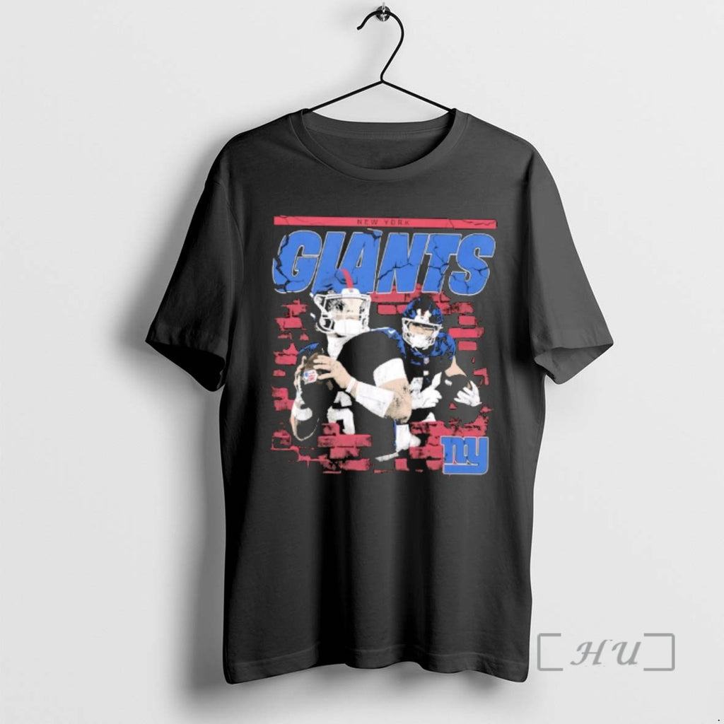 Officials New York Giants Daniel Jones Tommy Devito Brick Wall