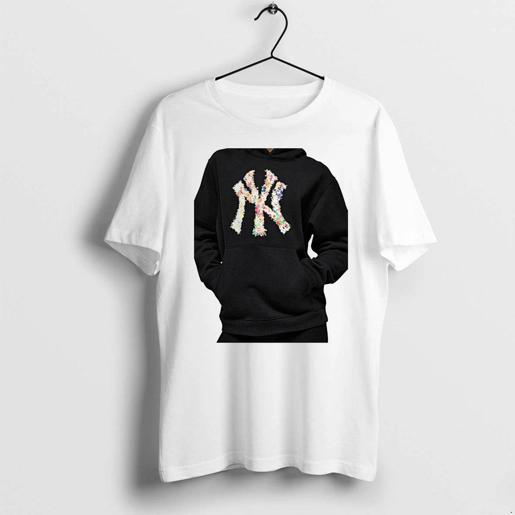 Officials New York Yankees Ny Logo Floral Premium T Shirt