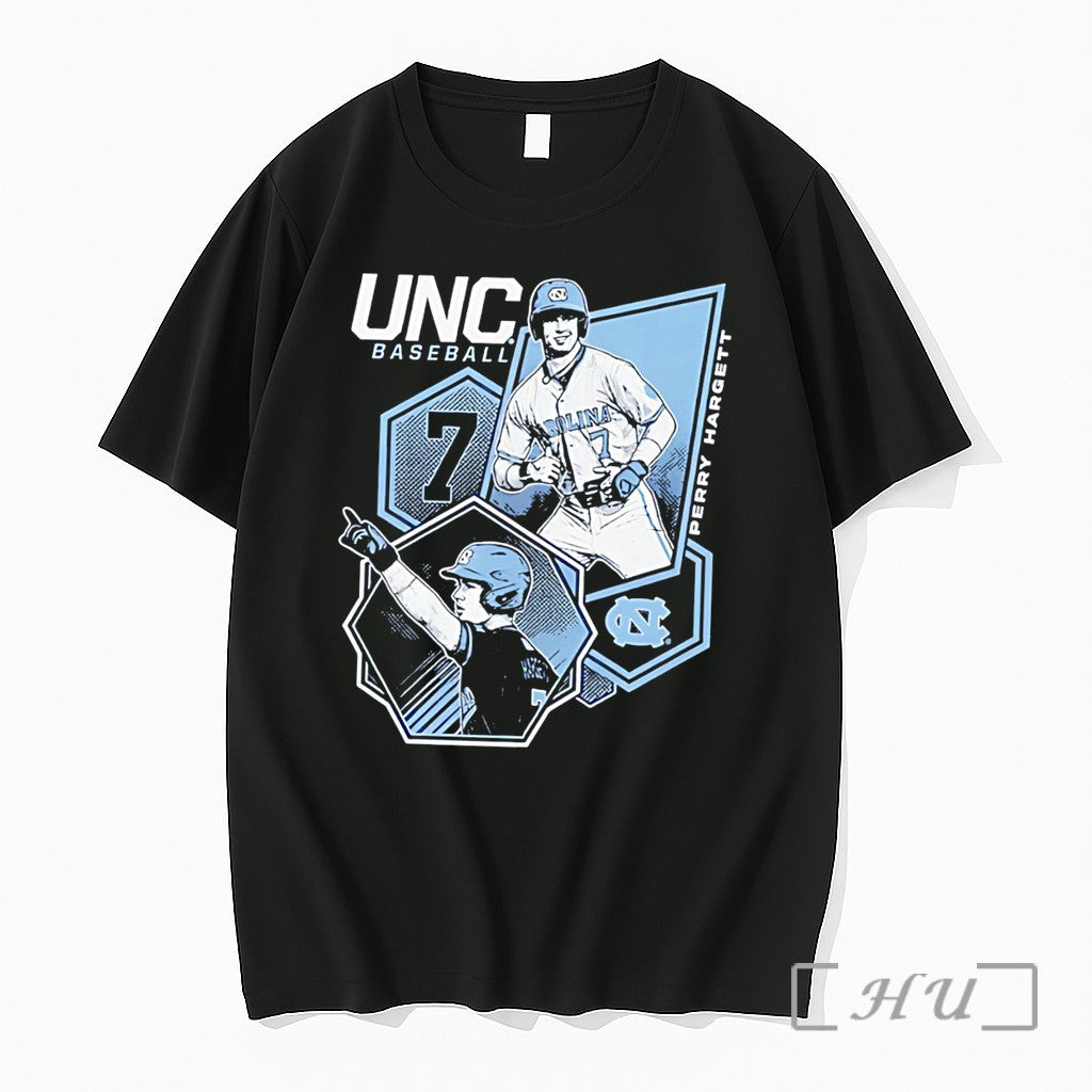 Officials North Carolina Tar Heels Perry Hargett Portrait Tee Unisex , , , Long Sleeve Tee