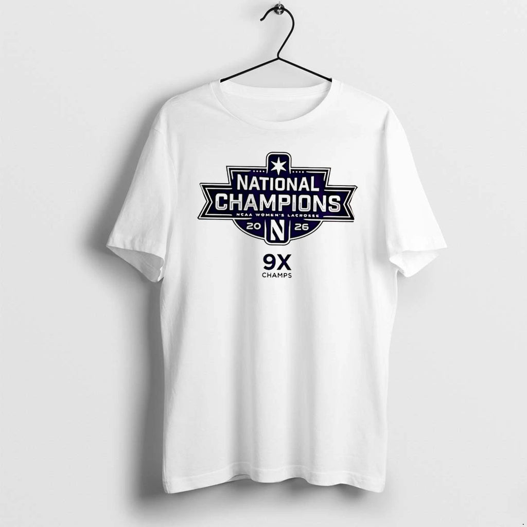 Officials Northwestern Wildcats Womens Lacrosse 2026 National Champions 9x Tee Premium T Shirt