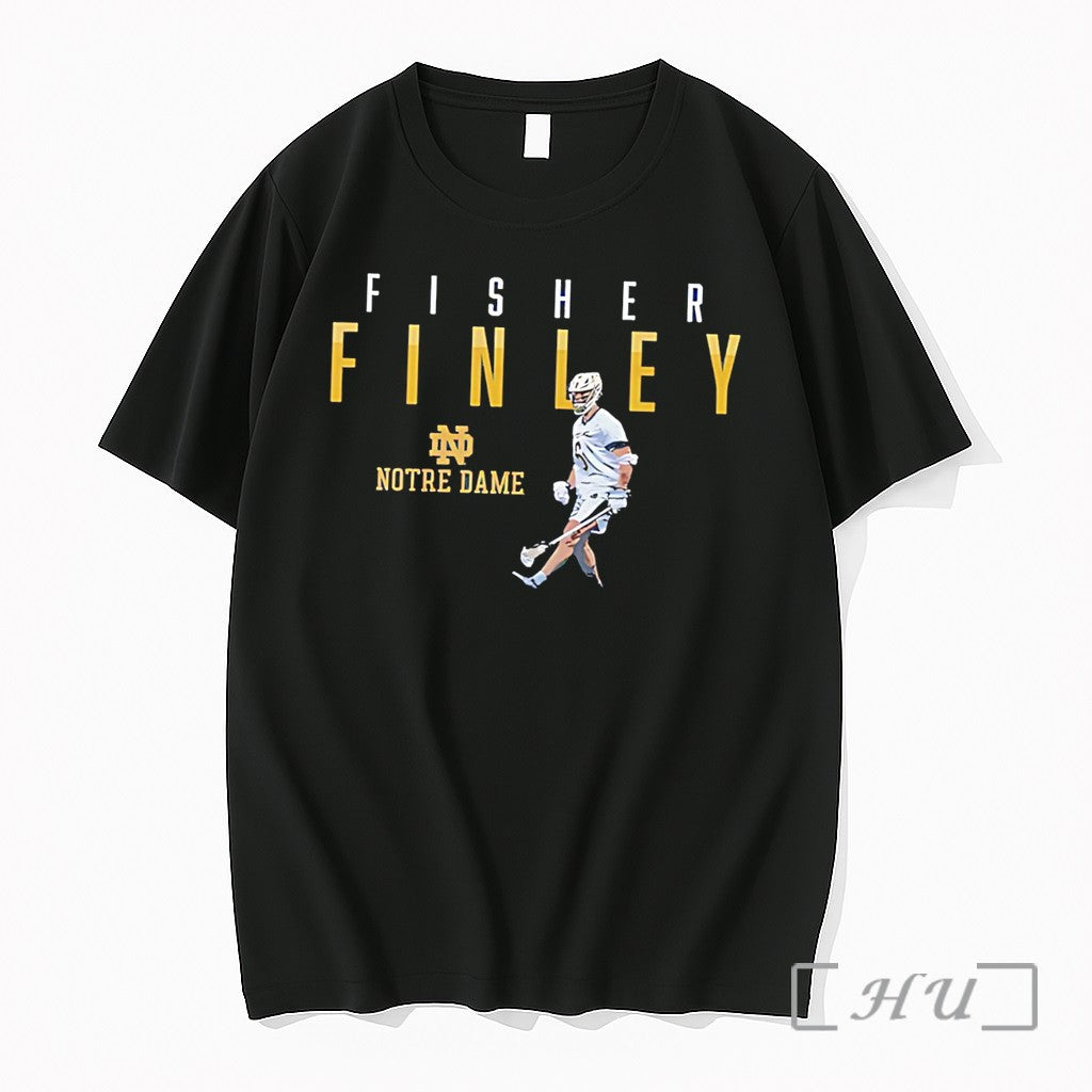 Officials Notre Dame Lacrosse Fisher Finley Walking Vintage Tee Unisex , , , Long Sleeve Tee