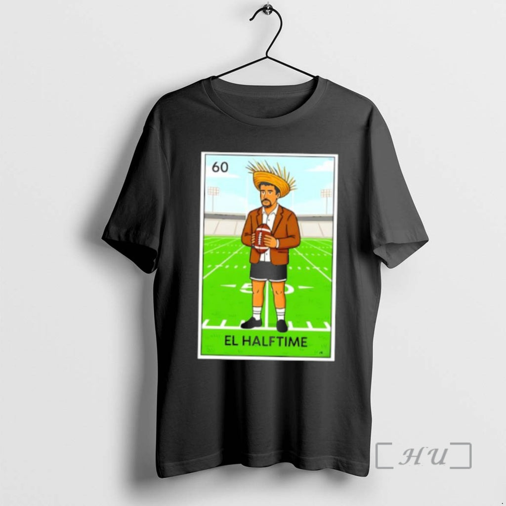 Officials Number 60 El Halftime Loteria Card Style Mexican Footballer Character Premium T Shirts Sweater