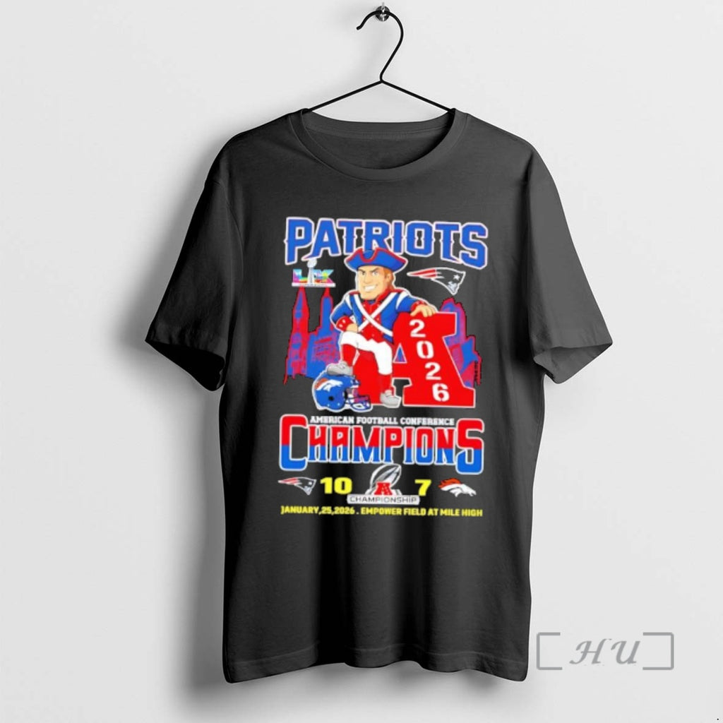 Officials Patriots American Football Conference Champions 2026 Mascot Empower Field
