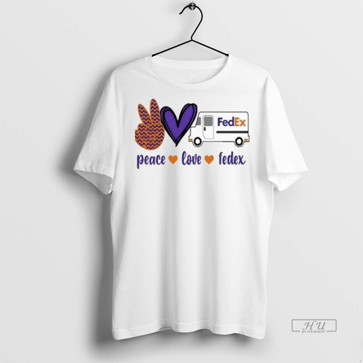 Officials Peace Love Fedex Hand Love Car Premium Tee Shirt Sweater