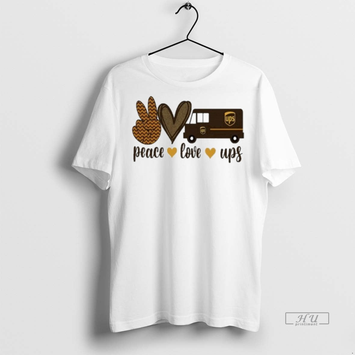 Officials Peace Love Ups Hand Love Car Premium Tee Shirt Sweater