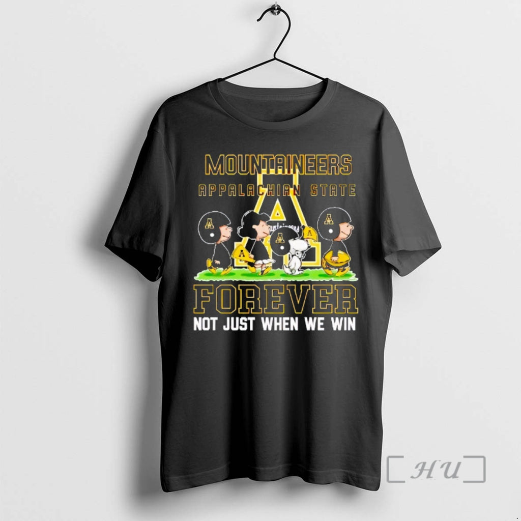 Officials Peanuts Appalachian State Mountaineers Forever Not Just When We Win Premium T Shirts Sweater