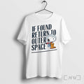 Officials Peanuts If Found Return To Outer Space Unisex , , , Long Sleeve Tee