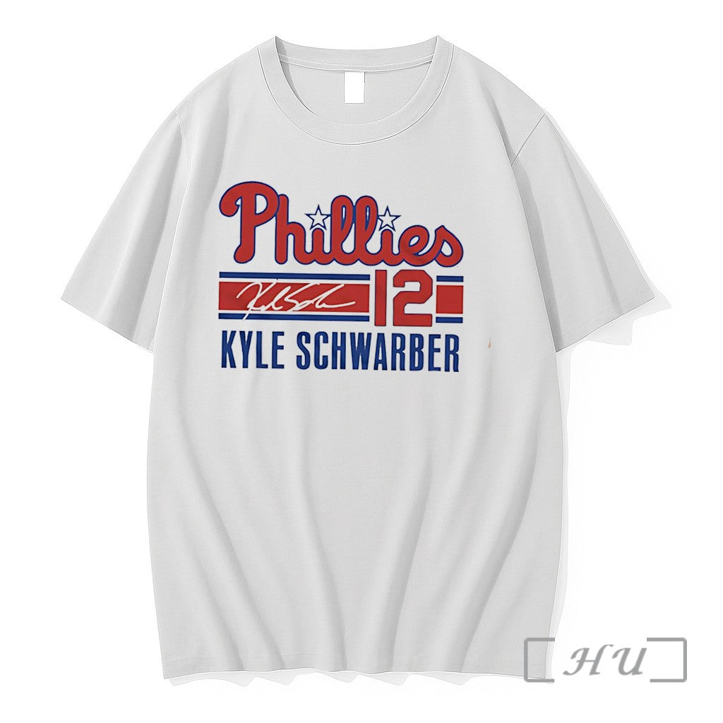 Officials Philadelphia Phillies Kyle Schwarber Signature Name Number Tee Unisex , , , Long Sleeve Tee