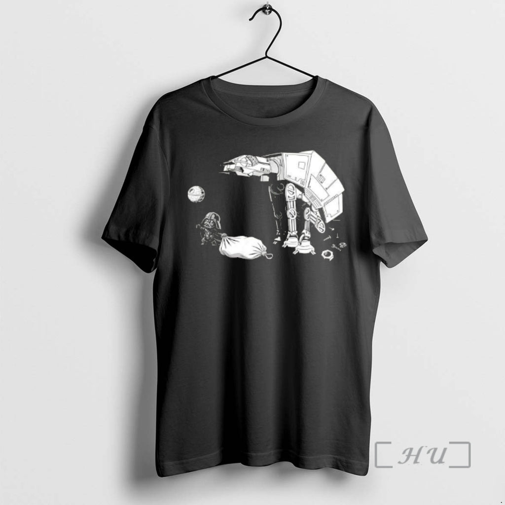Officials Picking Up Feces With A Huge Poop Bag Empire Robot Dog Premium T Shirts