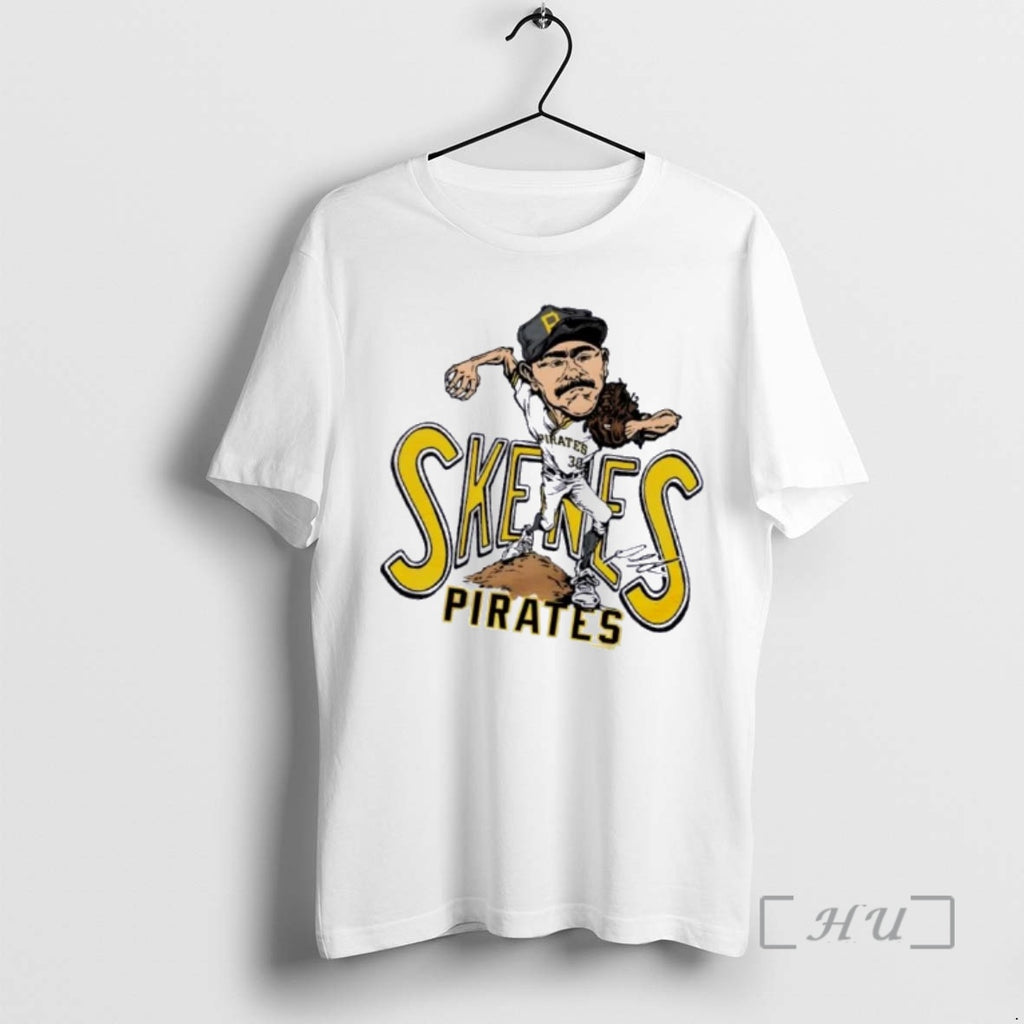 Officials Pittsburgh Pirates Paul Skenes Baseball Caricature Signature