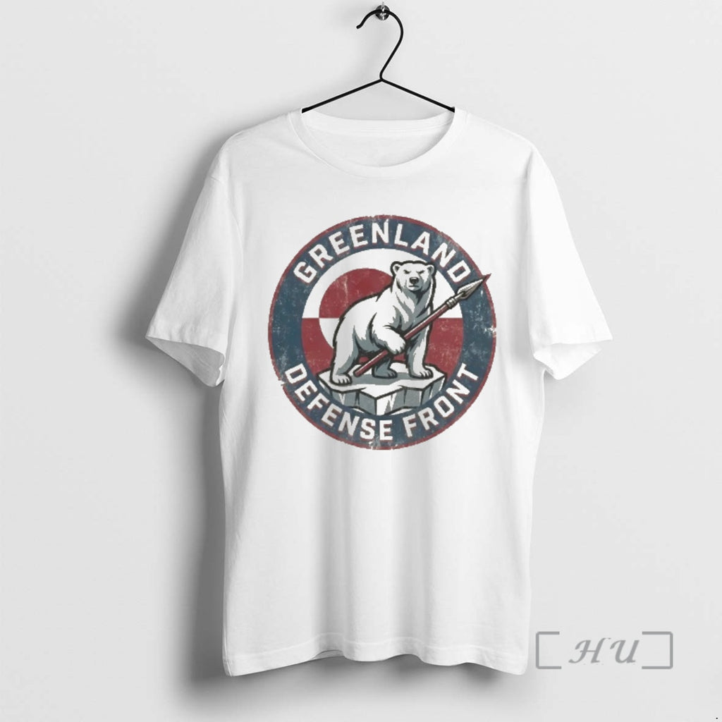 Officials Polar Bear Greenland Defense Front Hands Off Greenland Logo