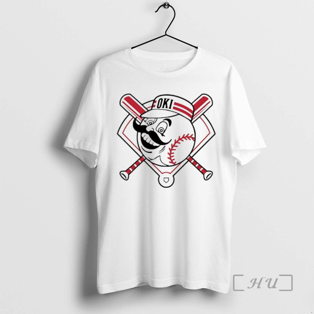 Officials Redlegs Oki Crossed Bats Cincinnati Reds
