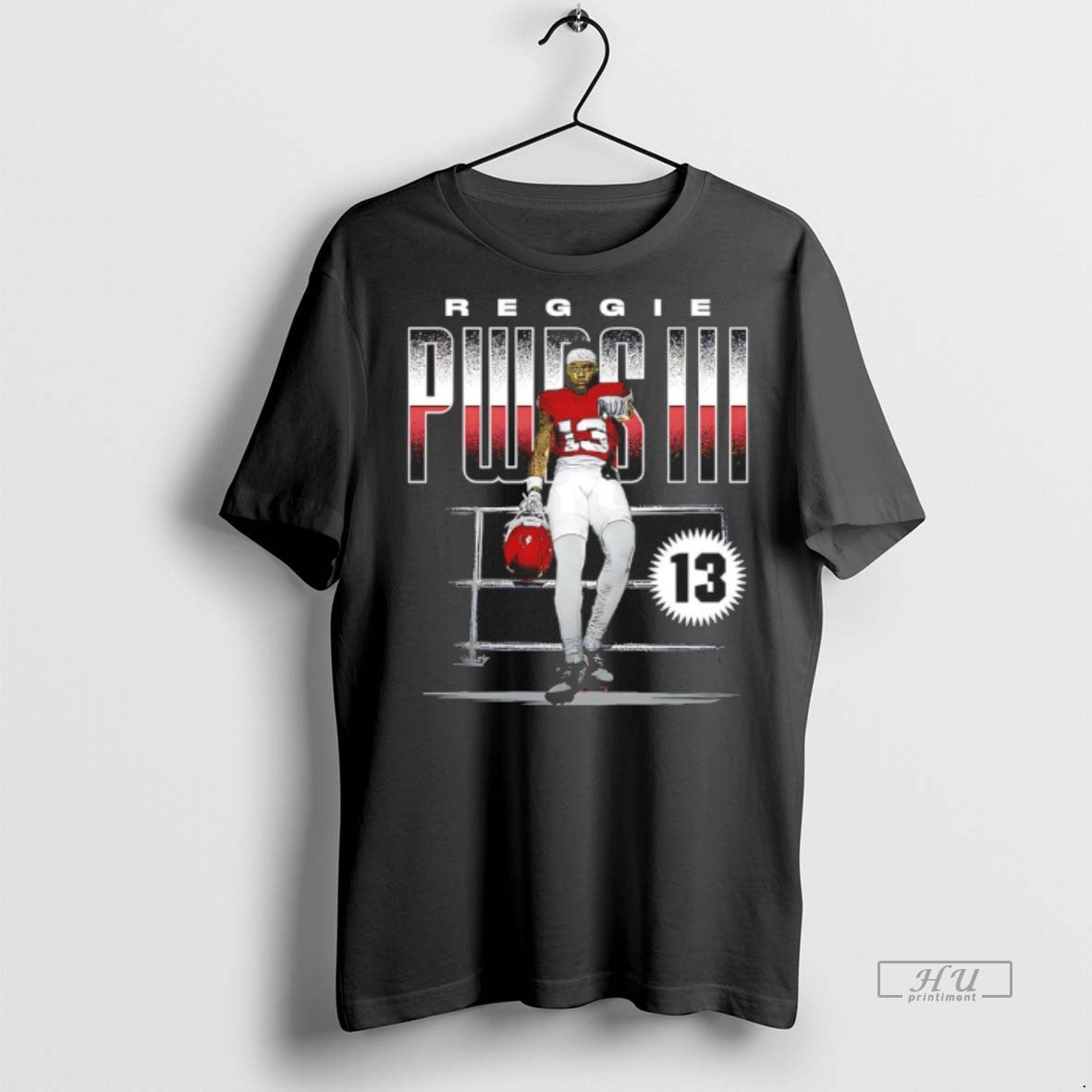 Officials Reggie Powers Iii 13 Oklahoma Sooners Player Graphic Premium Tee Shirt Sweater
