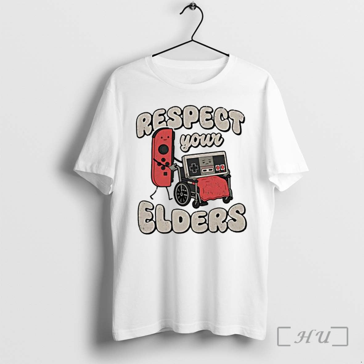 Officials Respect Your Elders Gamer Humor Switch And Nes Controller Unisex , , , Long Sleeve Tee