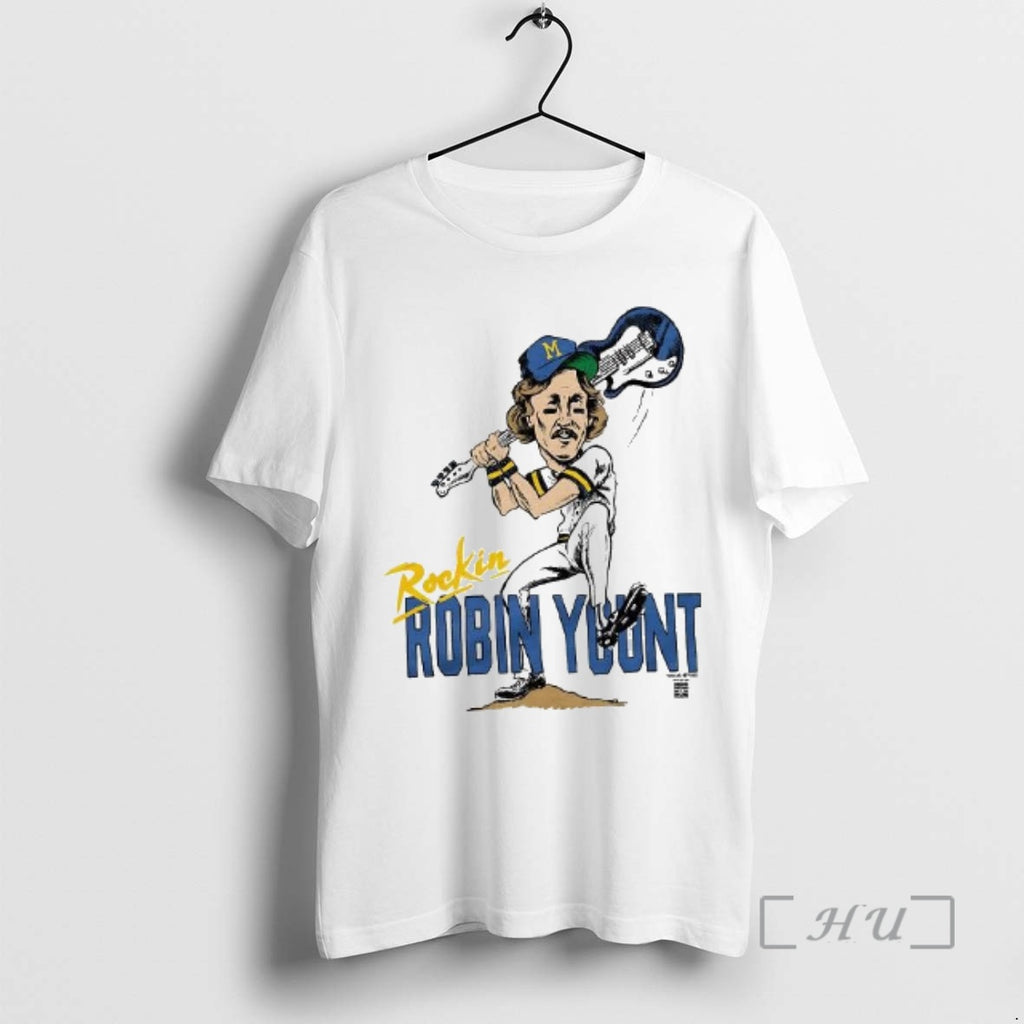 Officials Rockin Robin Yount Brewers Baseball Signature Caricatures Woman