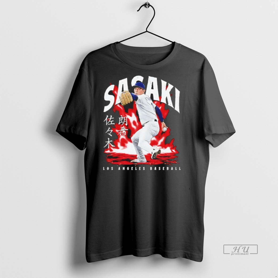 Officials Roki Sasaki Los Angeles Dodgers Aura Signature Flame Vintage Premium Tee Shirt Sweater