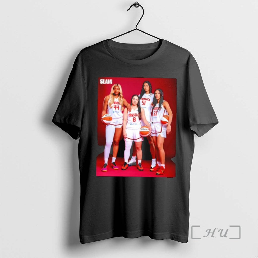 Officials Slam Mystics Basketball Players Team Photo