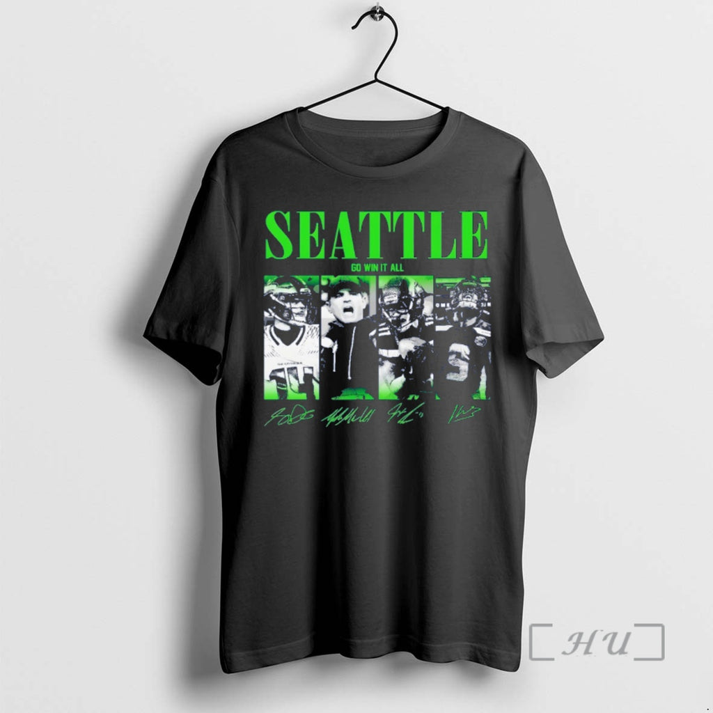 Officials Sam Darnold Jsn Mike Macdonald Kenneth Seattle Go Win It All Game Day Signatures