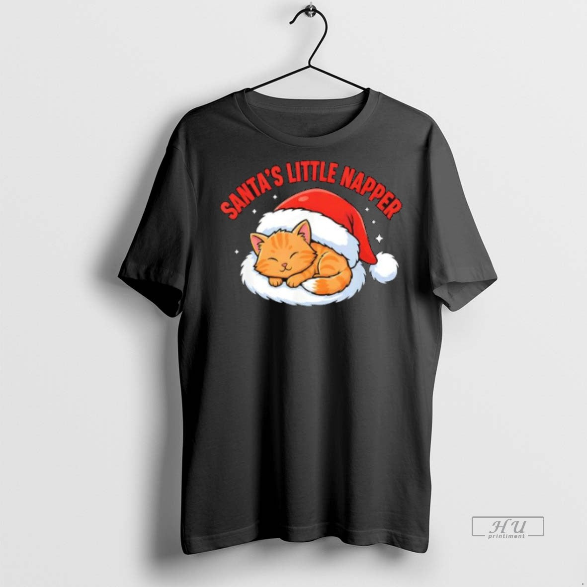 Officials Santas Little Napper Cute Christmas Funny Cat Premium Tee Shirt Sweater