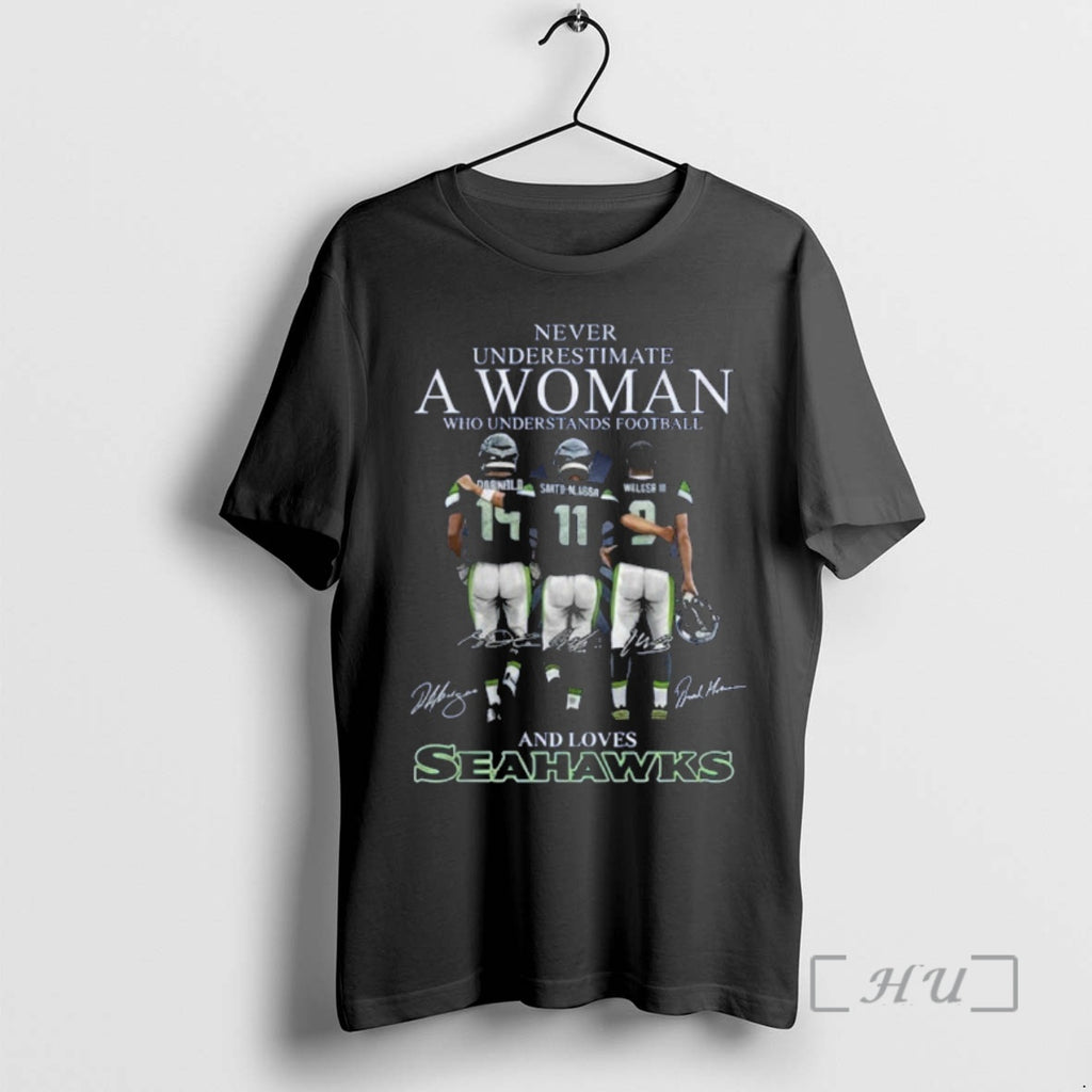 Officials Seahawks Darnold Smith Njigba Wilson Iii Never Underestimate A Woman Who Understands Football Signatures