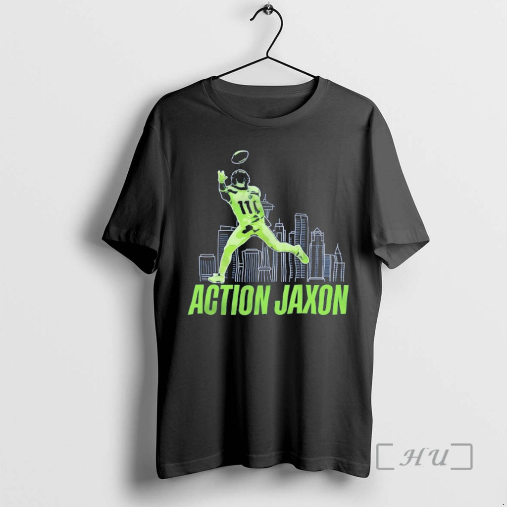 Officials Seattle Football Jsn Jaxon Smith Njigba Action Jaxon