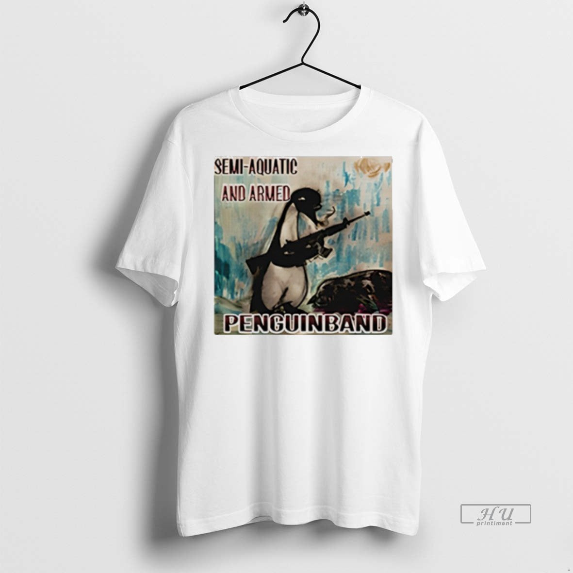 Officials Semi Aquatic And Armed Penguin Band Premium Tee Shirt Sweater