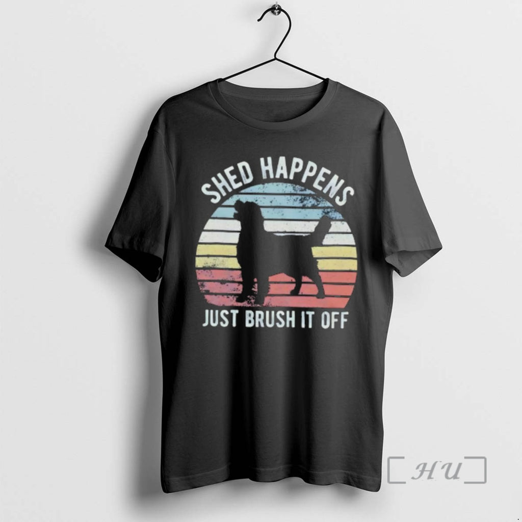 Officials Shed Happens Just Brush It Off Golden Retriever Silhouette