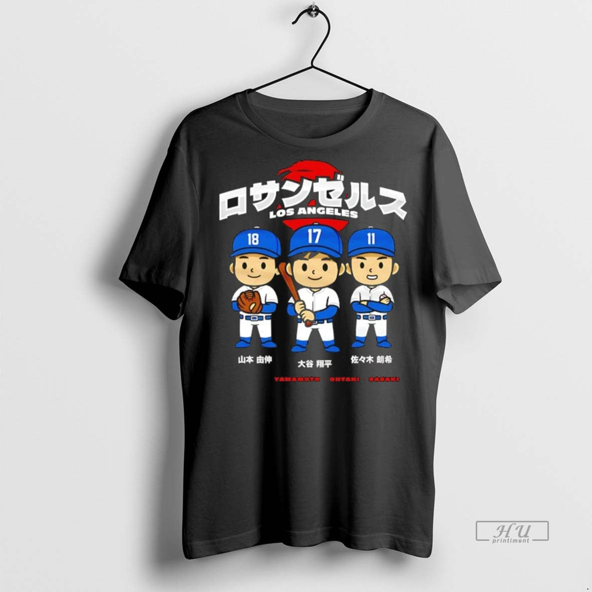 Officials Shohei Ohtani Los Angeles Dodgers Chibi Anime Premium Tee Shirt Sweater