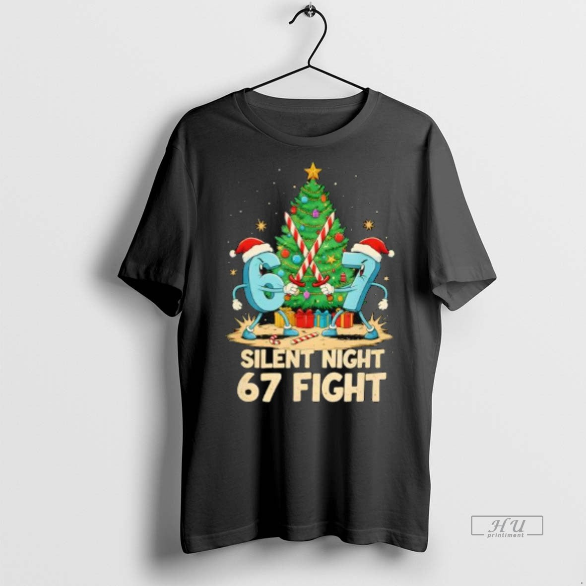 Officials Silent Night 67 Fight Funny Christmas Premium Tee Shirt Sweater