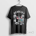 Officials Skeleton Exercising Weightlifting Deadlift Work Hard Train Hard Forlife
