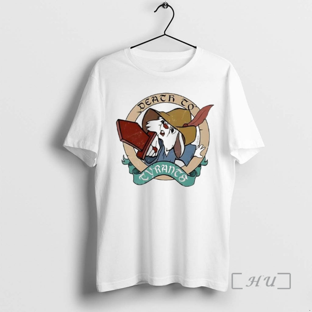 Officials Skippy Rabbit Death To Tyrants 90s Cartoon Logo Retro Woman Premium T Shirts Sweater