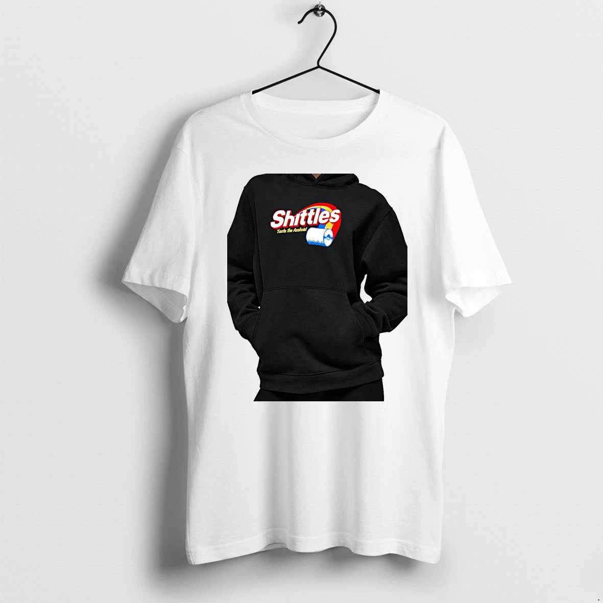 Officials Skittles Parody Shittles Taste The Asshole Toilet Paper Premium T Shirt