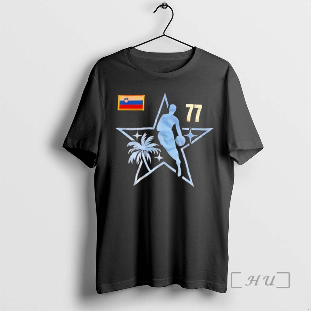Officials Slovenia Flag Number 77 Luka Doncic Dallas Basketball Star