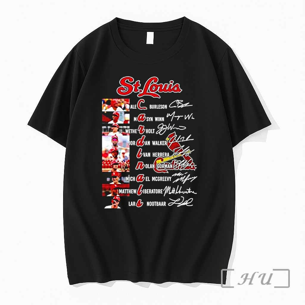 Officials St Louis Cardinals Signatures Team Players Unisex , , , Long Sleeve Tee