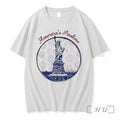 Officials Statue Of Liberty New York City Americas Pastime Baseball Fireworks Premium T Shirts Sweater