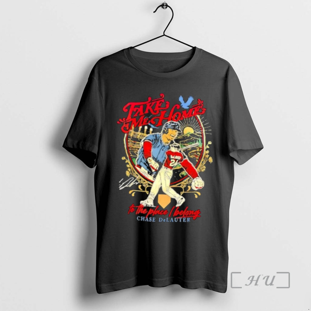 Officials Take Me Home To The Place Belong Chase Delauter Cleveland Guardians Premium T Shirts