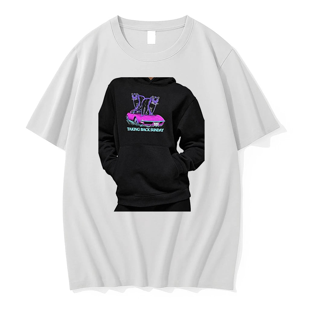 Officials Taking Back Sunday Panthers With Corvette 152 On Black Premium T Shirt