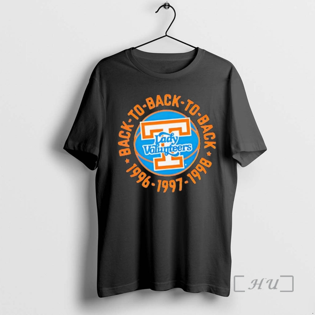 Officials Tennessee Volunteers Lady Vols Basketball Back To Back To Back 1996 1997 1998 Logo